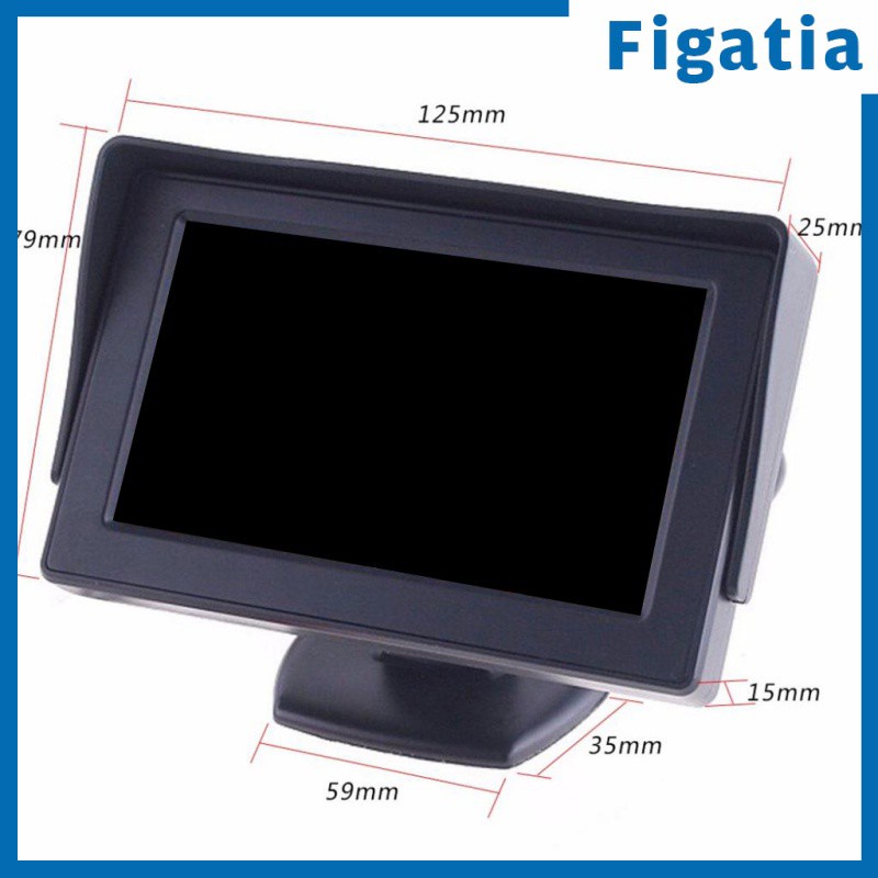 Camera Lùi Xe 2xlcd Hd 4.3 "Hỗ Trợ Tầm Nhìn Ban Đêm | BigBuy360 - bigbuy360.vn