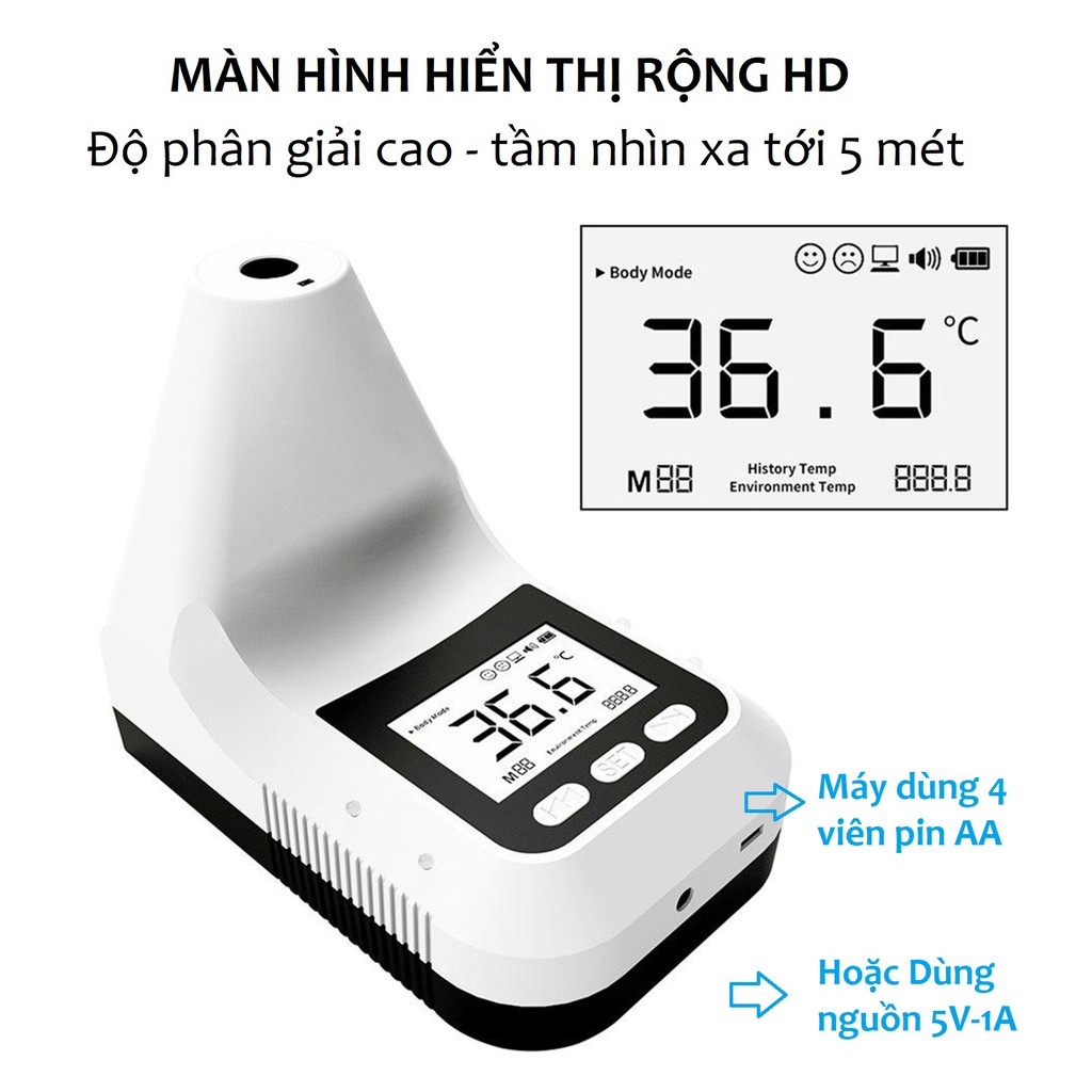 Máy đo thân nhiệt thông minh K3 Pro