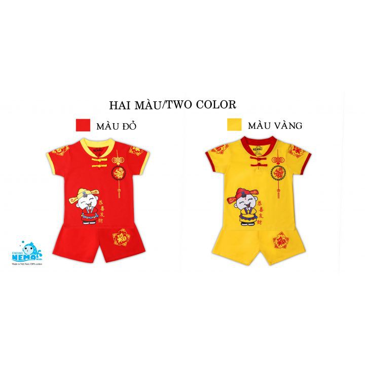 Bộ quần áo tết cho bé dạng cổ tàu 2023 mẫu chúc xuân,quần ái tết cho bé trai.đồ bộ cho trẻ em từ 8kg đến 26kg