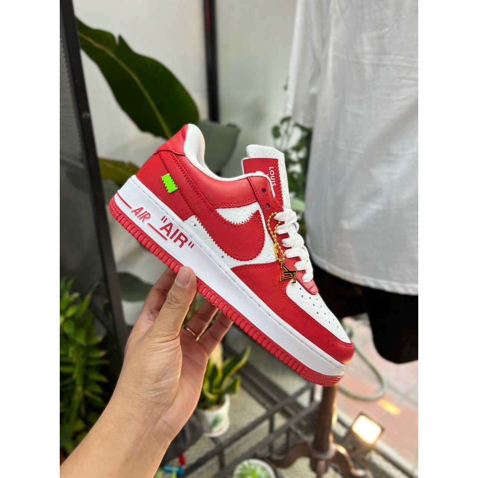 Giày thể thao AF1 LV Trắng, air force 1 white luis in lv các màu nam nữ hót trend hàng chuẩn FullBoxBill