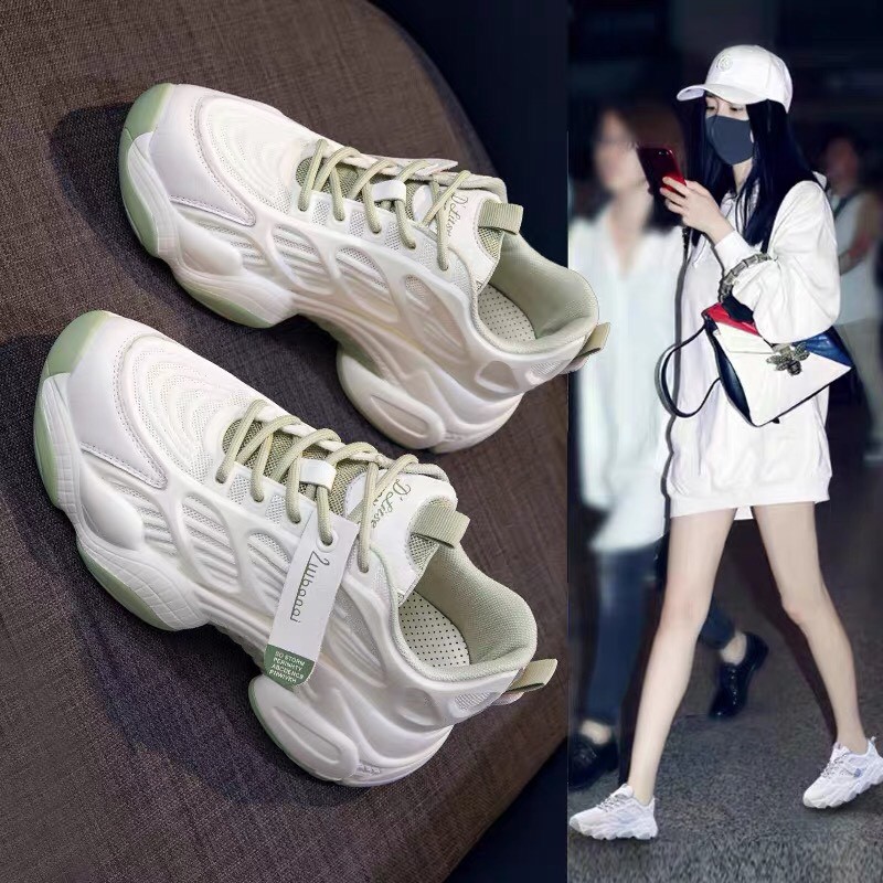 [Mã FAGREEN245 giảm 10% tối đa 30k đơn từ 99k] Free Ship Giày thể thao nữ đế màu độn đế 5cm cực êm mẫu mới 2020 | BigBuy360 - bigbuy360.vn