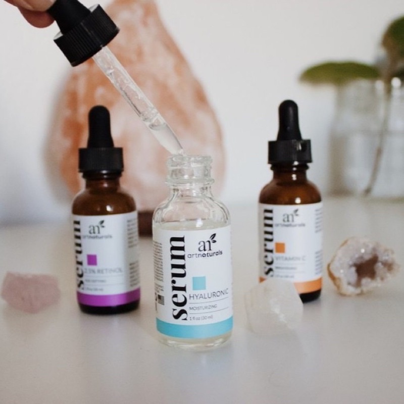Bộ 3 Serum dưỡng da Vitamin C + Retinol + Hyaluronic Artnaturals 30ml USA