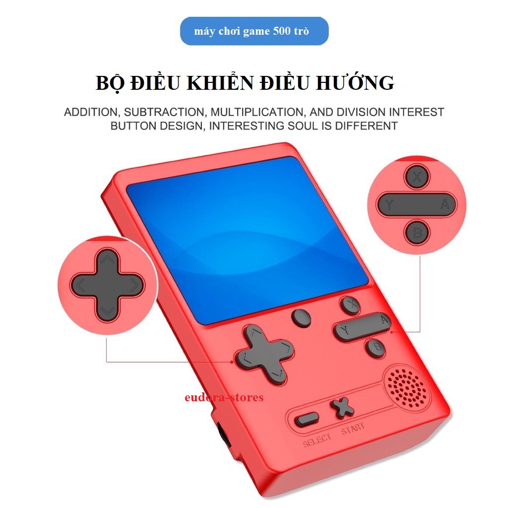 Máy chơi game sup 500 trò chơi - dòng M6 - 8BIT -màn hình kích thước 3"TFT