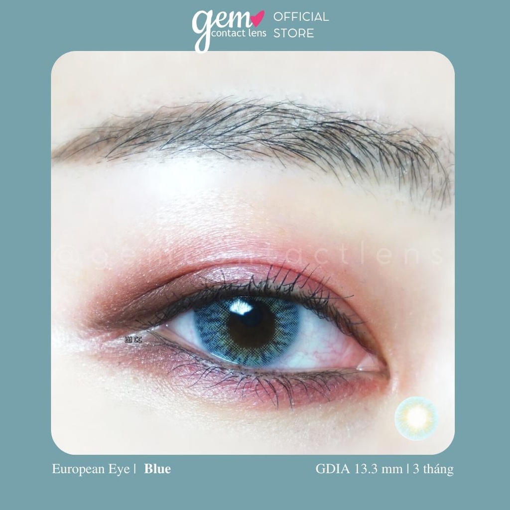 Áp Tròng EUROPEAN EYE BLUE - HSD 3 THÁNG - LENS TOWN KOREA