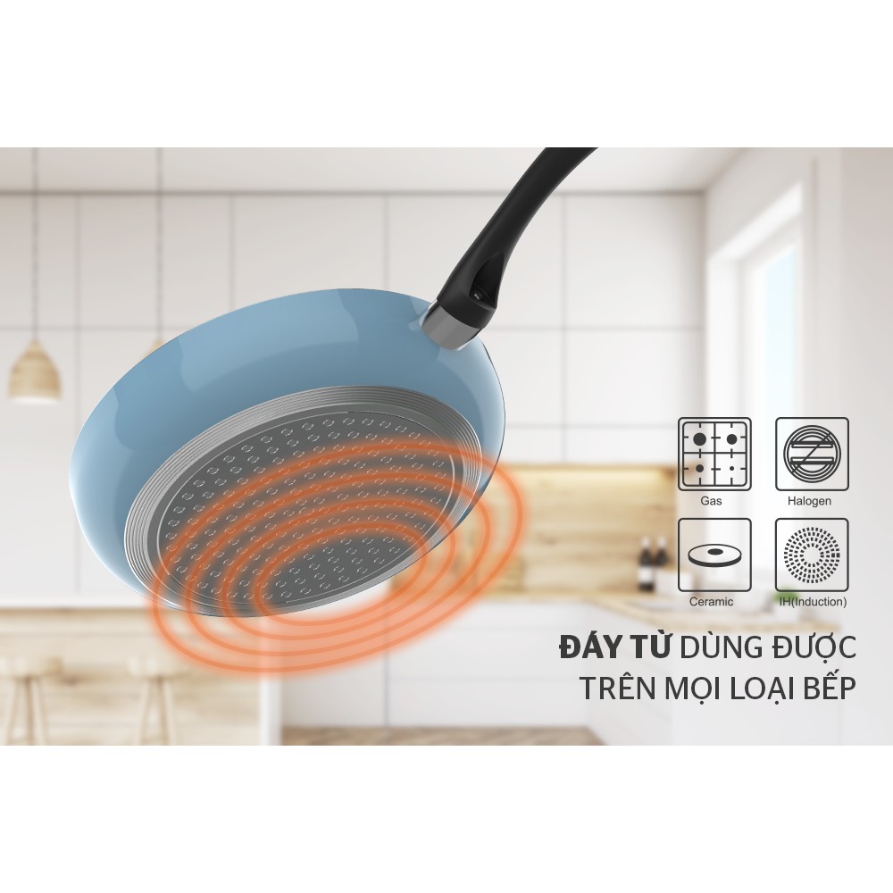 Chảo chống dính đáy từ Sunhouse SHG1120-28MB - Hàng chính hãng