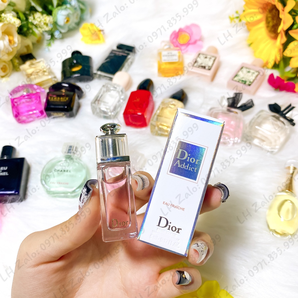 [ Mini Size ] Nước Hoa Mini Dior Addict Eau Fraiche EDT, Nước Hoa Nữ Chính Hãng