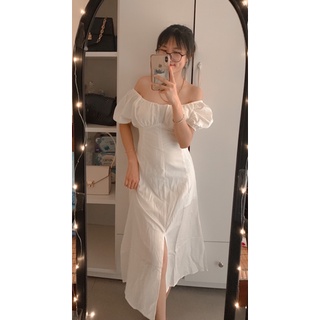 VÁY TRỄ VAI shopeelive