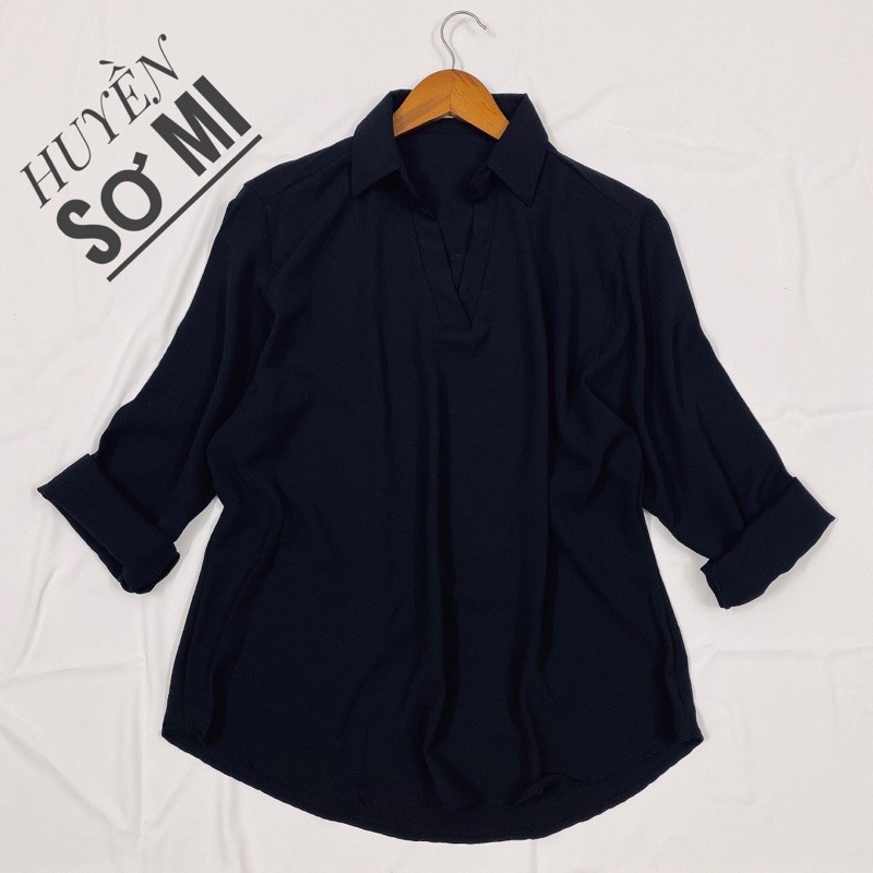 Vải Mát - Sơ Mi Đen Nữ Đủ Size Big Size - đủ size | BigBuy360 - bigbuy360.vn