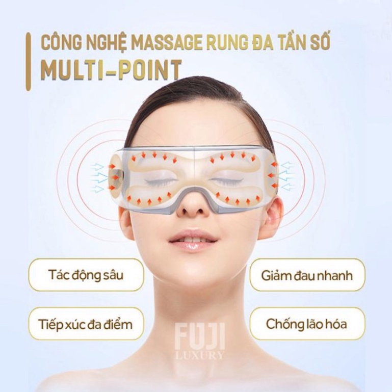 Máy Massage Mắt Fuji-giảm 350k Mã F350 Giúp Thư Giãn Mắt,hỗ Trợ Tan Quầng Thâm Mắt,cải Thiện Thị Lực Cho Người Cận Thị