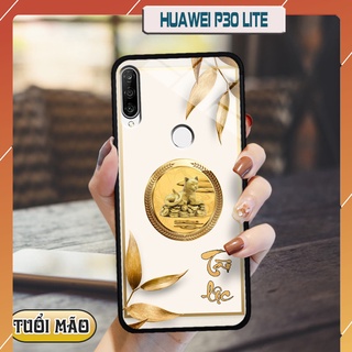 Ốp lưng con giáp cho Huawei P30 LITE - Lưng kính cường lực