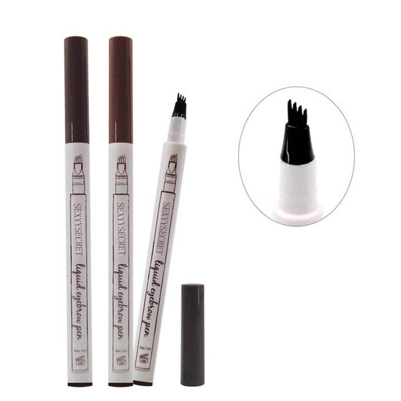 Bút kẻ lông mày dạng lỏng ngòi 4 ngạnh siêu mỏng trang điểm tự nhiên | BigBuy360 - bigbuy360.vn