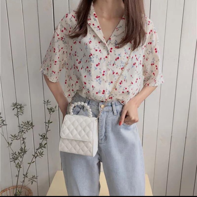 túi xách da viền quả trám đeo chéo