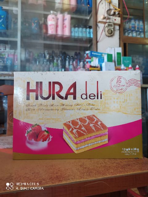 BÁNH BÔNG LAN HURA DELI 336GAM (12 gói x28 g)