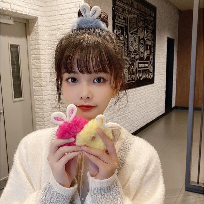 Kilii Băng Đô Cài Tóc Hình Tai Thỏ Bằng Lông Nhung Dễ Thương Xinh Xắn