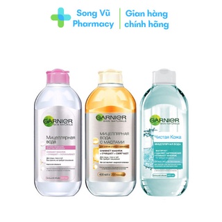 Nước tẩy trang Garnier Micellar 400ml Pháp Nga