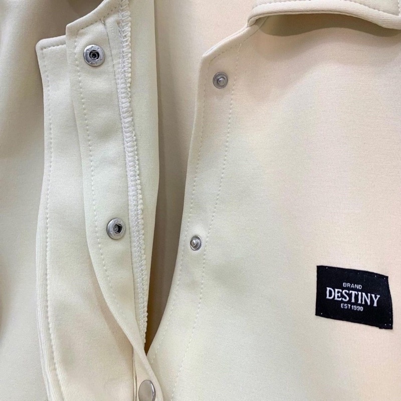 Áo Khoác Jacket DESTINY Tay Dài Form Rộng Vải Nỉ Pici Unisex Ulzzang