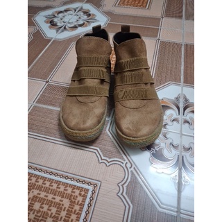 Giày retro chất da lộn, phong cách unisex (ảnh thật)