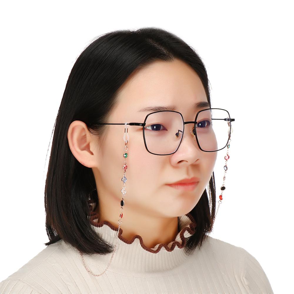 SUMU Dây Đeo Mắt Kính Đính Pha Lê Có Thể Điều Chỉnh