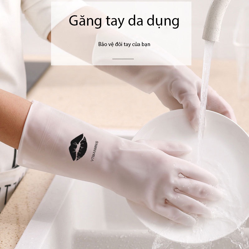 Găng Tay Cao Su Siêu Dai Rửa Bát Hình Con Hươu Cổ Ngắn