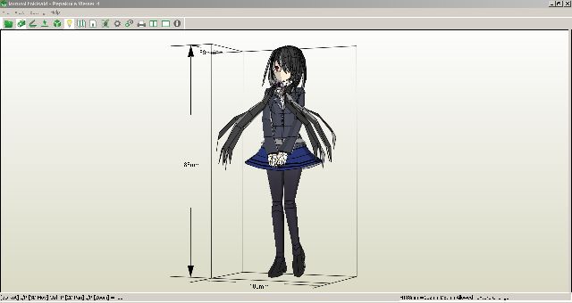 Mô hình giấy anime girl Kurumi Tokisaki