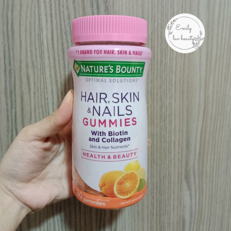 Kẹo dẻo đẹp tóc Nature Bounty Hair Skin&Nails Mỹ vị cam 80 viên date 08-09/2021 | BigBuy360 - bigbuy360.vn