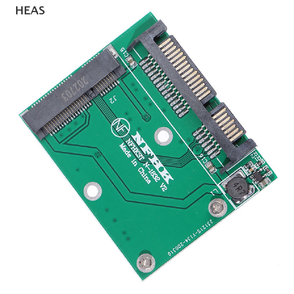 He Standard MSATA SSD to 2.5 Inch SATA Adapter Converter Card Board Laptop Desktop id