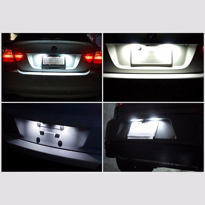 Set 2 Đèn Led 18 Bóng Gắn Biển Số Xe Ô Tô Acura Tl Tsx Mdx Honda