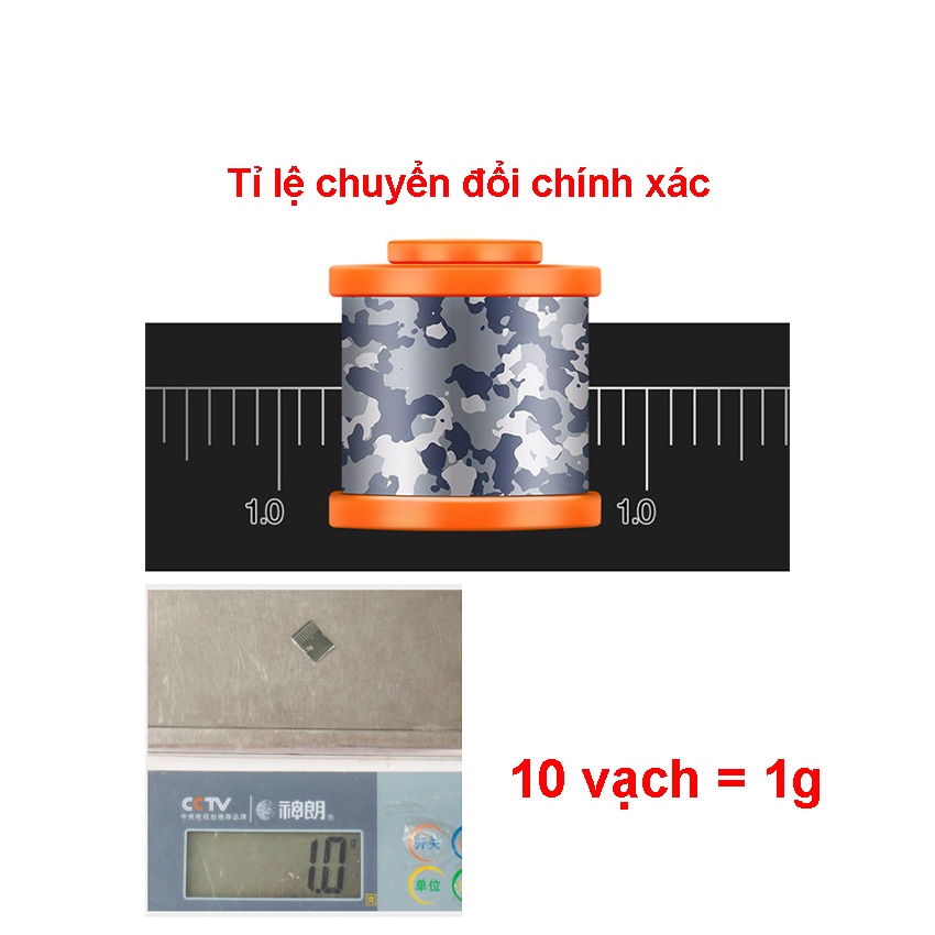 Chì lá câu đài tàng hình cao cấp không bẩn tay an toàn và thân thiện với môi trường