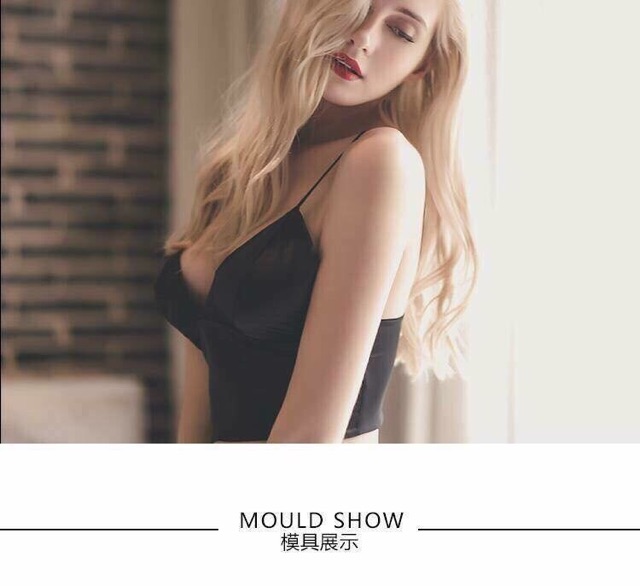 ÁO BRA LỤA 2 DÂY DÁNG NGẮN SEXY MS60217