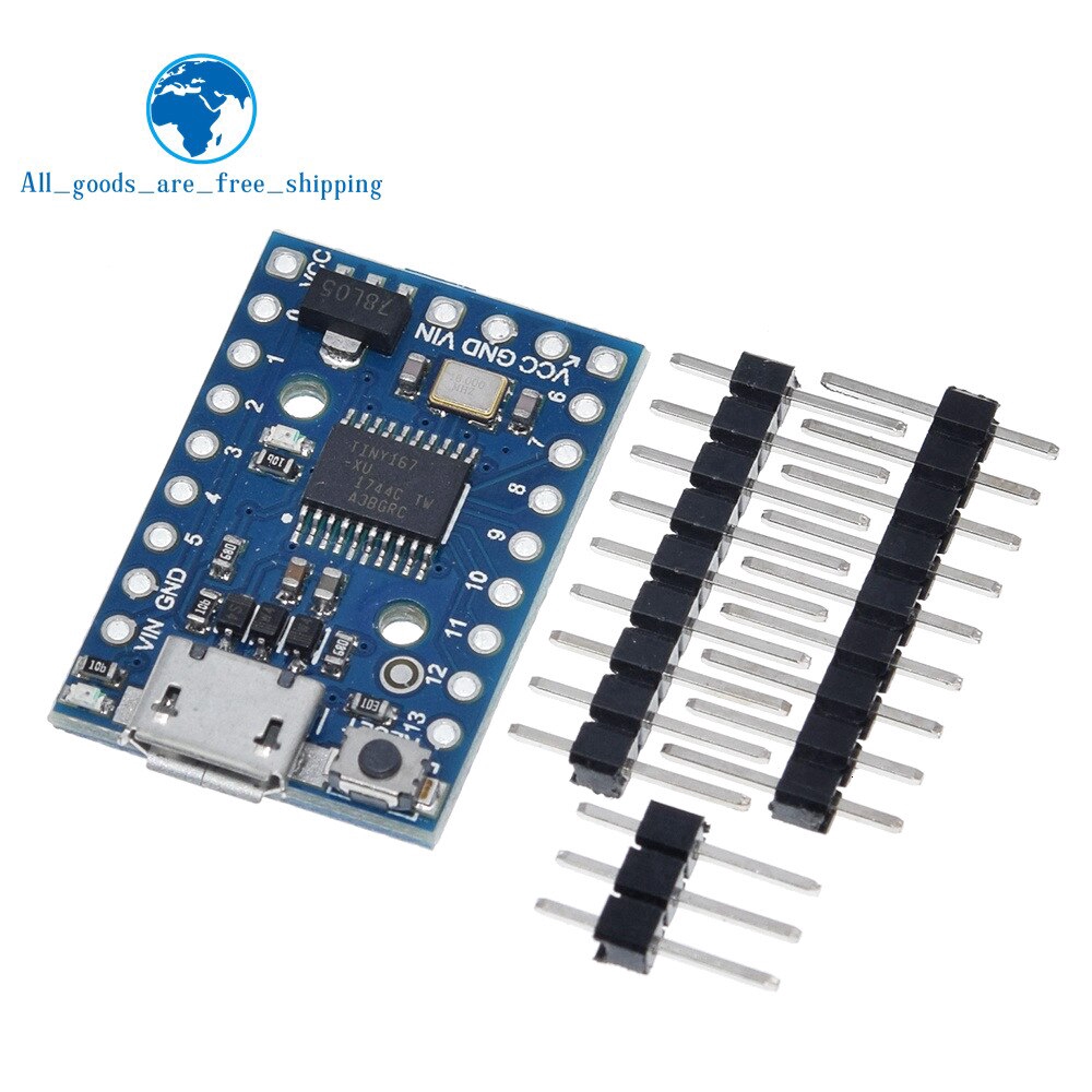 1 Bảng Mạch Phát Triển Micro Attiny167 Dành Cho Arduino Usb Digispark Pro