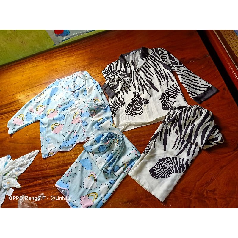 pijama lụa tay dơi