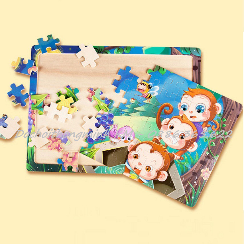 CHỌN MẪU- Ghép hình Puzzle 60 mảnh bảng gỗ nhiều mẫu siêu đẹp - Link 1