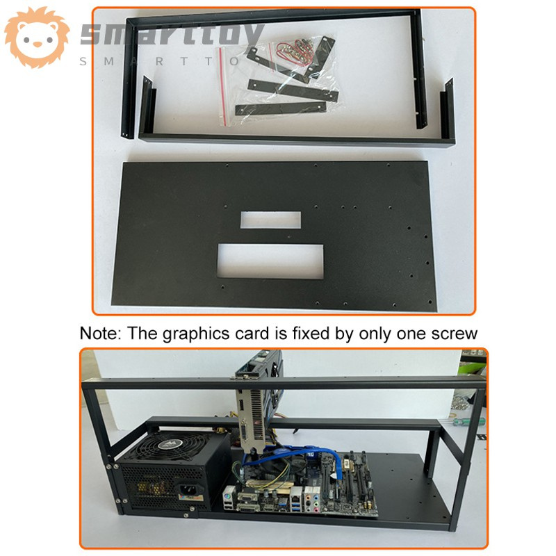 Khung Gắn Bo Mạch Chủ Cho Máy Đào Tiền Ảo 6-8 Gpu | BigBuy360 - bigbuy360.vn