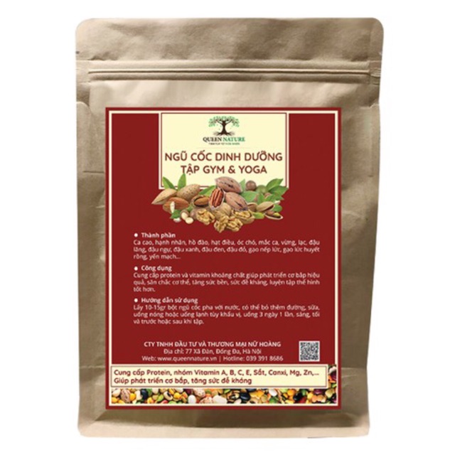 Ngũ cốc tập GYM $ YOGA QUEEN NATURE ( 800g)