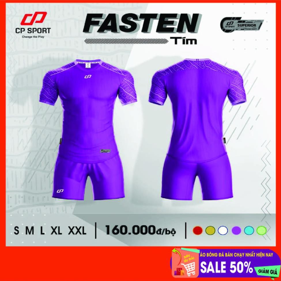 Bộ áo bóng đá không logo CP FASTEN sẵn kho, giá tốt