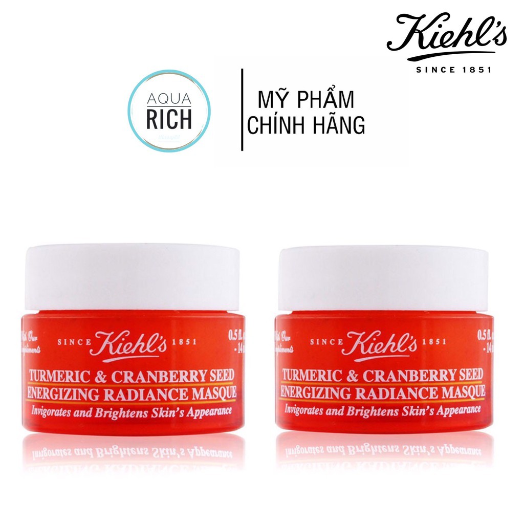 Mặt nạ Nghệ Kiehl's Turmeric &amp; Cranberry Seed Energizing Radiance Masque Kiehls (14ML)