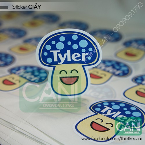 In theo yêu cầu Tem Nhãn Sticker Decal giấy dán
