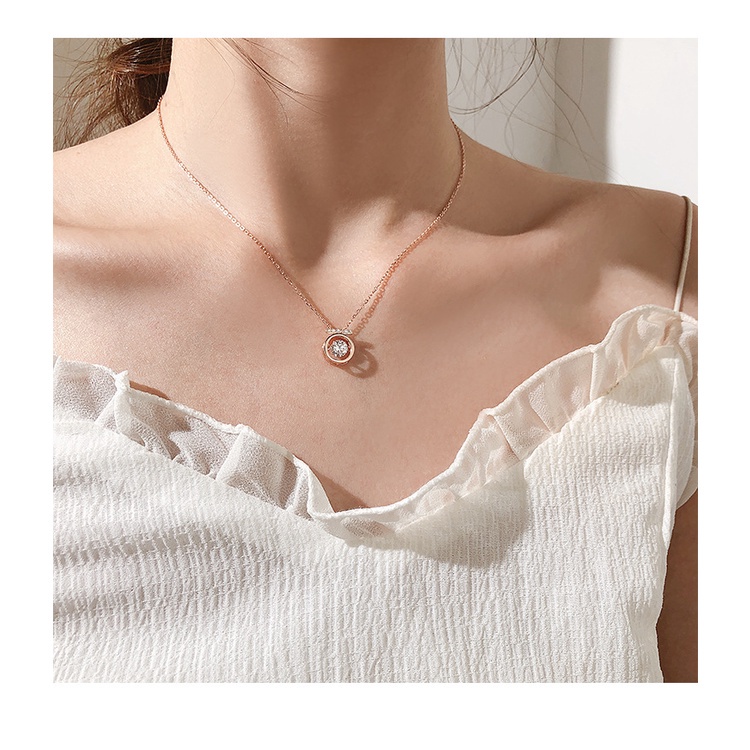 Park minying Dây Chuyền Bạc sterling Mặt Hình Nhịp Tim kim Thư Ký Cho Nữ Thiết Kế ins Netuencer Nuche Đơn Giản