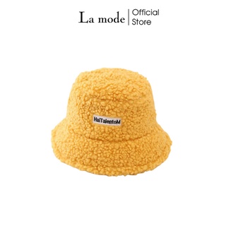 Mũ nón bucket tai bèo len lông cừu rộng vành phong cách retro - lamode