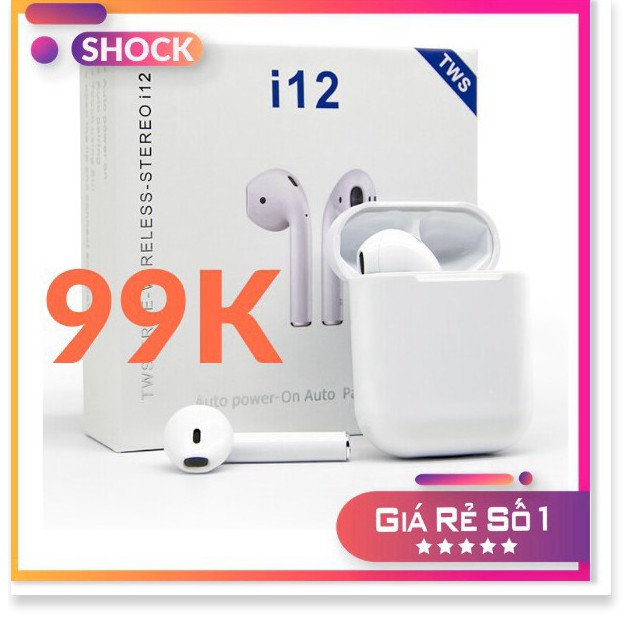 Tai Nghe i12 TWS Bluetooth 5.0 - CẢM ỨNG
