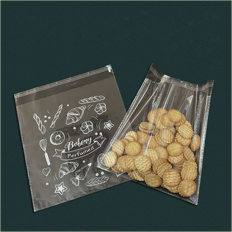 Set 100 túi đựng bánh mì tiện dụng thiết kế dễ thương