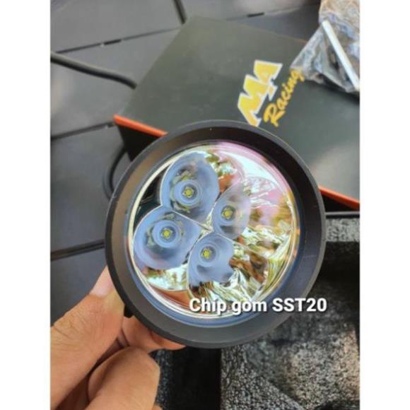 Đèn trợ sáng l4x loại 1 chip sst20 thế hệ mới choá nhôm.hàng siêu đẹp sáng gom.tặng kèm công tắc bảo hành 12 tháng