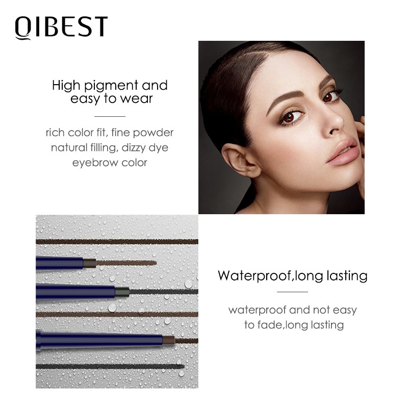 Chì Kẻ Mày Qibest Chống Thấm Nước Với 5 Màu Tùy Chọn 20g | BigBuy360 - bigbuy360.vn