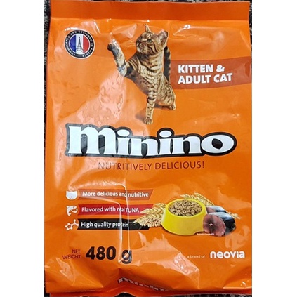 Hạt cho mèo Minino 480g đến từ Pháp