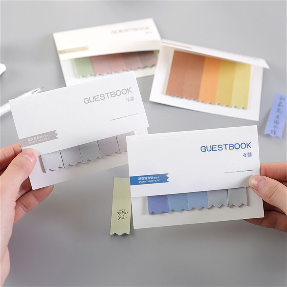 Giấy ghi chú màu sắc gradient nhỏ gọn tiện dụng cho trường học/ văn phòng