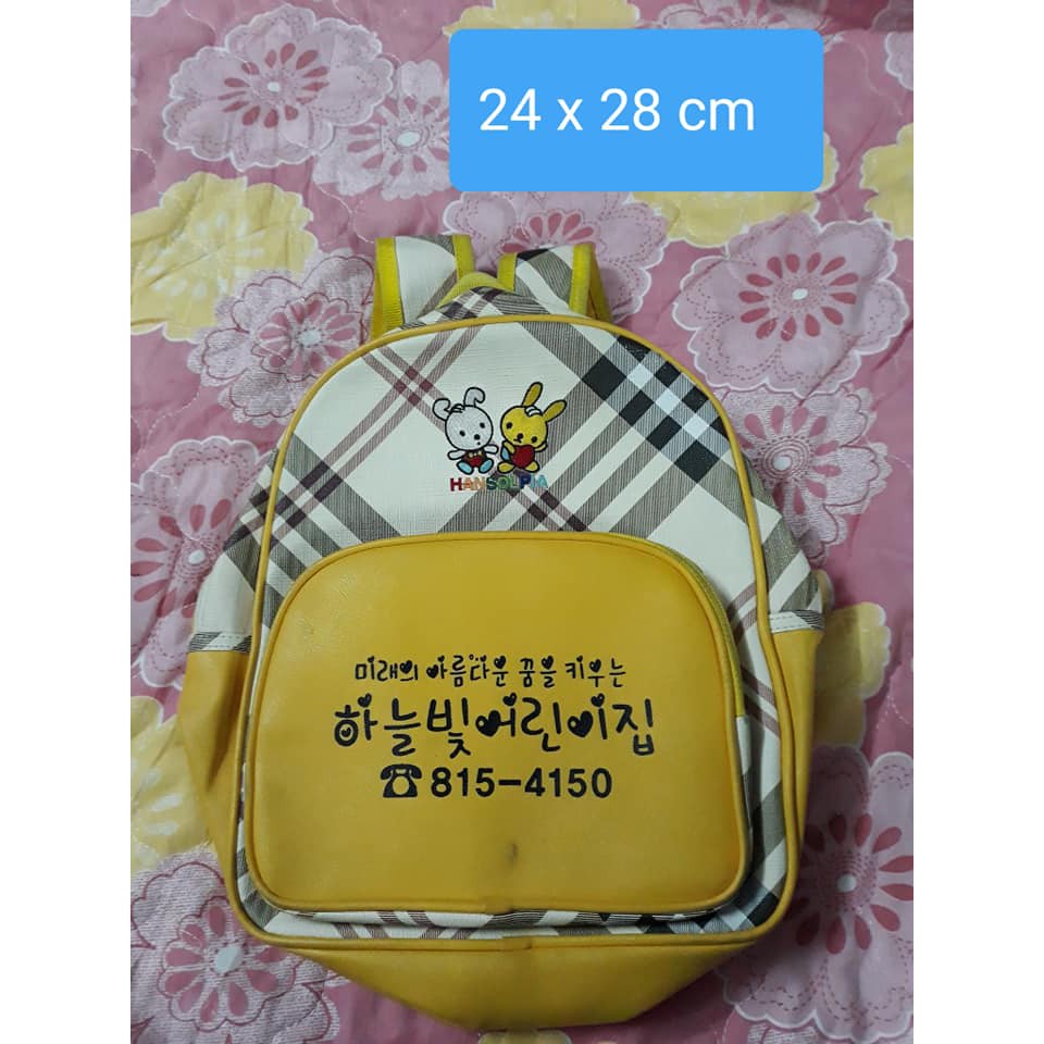 balo vàng caro cho bé ms31