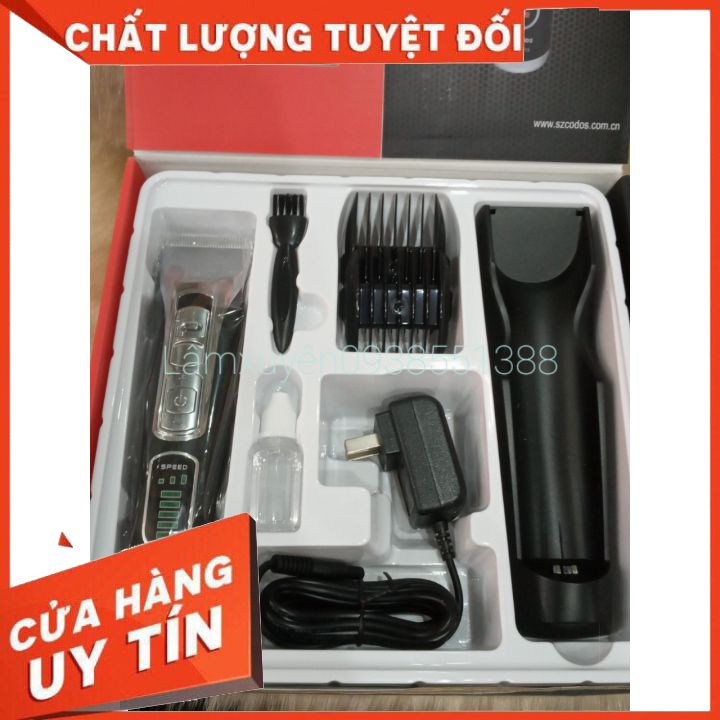 [Siêu Phẩm] Tông đơ cắt tóc CODOS CHC 918  CHÍNH HÃNG thiết kế sang chảnh,hợp kim thép,lưỡi thép,chuyên dụng cho salon