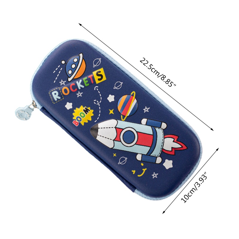 Túi Đựng Bút Họa Tiết Phi Hành Gia Dập Nổi 3D Dễ Thương Dành Cho Học Sinh