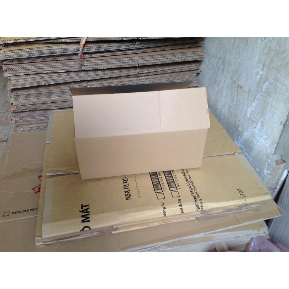 30x15x10 - Combo 10 hộp carton 3 lớp giá rẻ đóng hàng tại Hà Nội