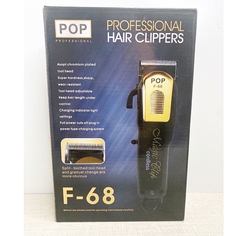 Tông Đơ Cao Cao Cấp F68 POP Barber Lưỡi Kép Gama